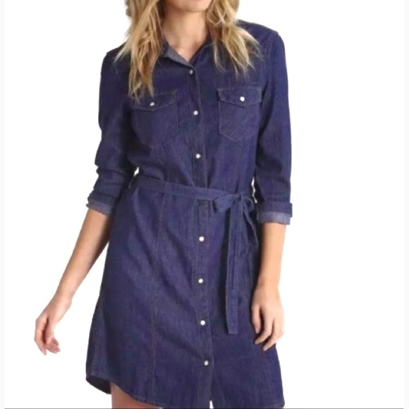 GAP Dresses & Skirts - GAP 1969 DENIM western denim dress M medium